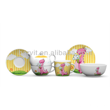 3pcs Porzellan Frühstück Set